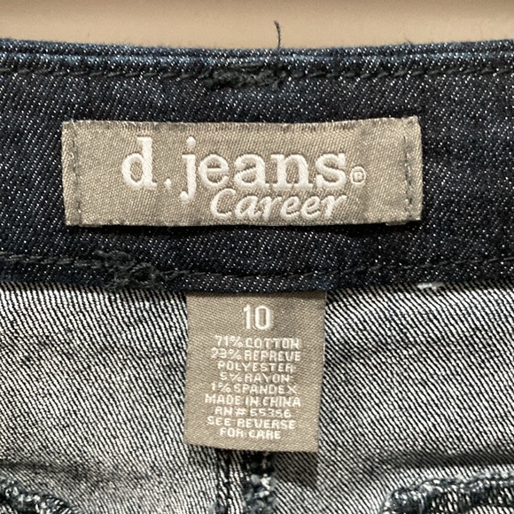 d.jeans Career Dark Blue Wide-Leg Denim - Picture 2 of 2